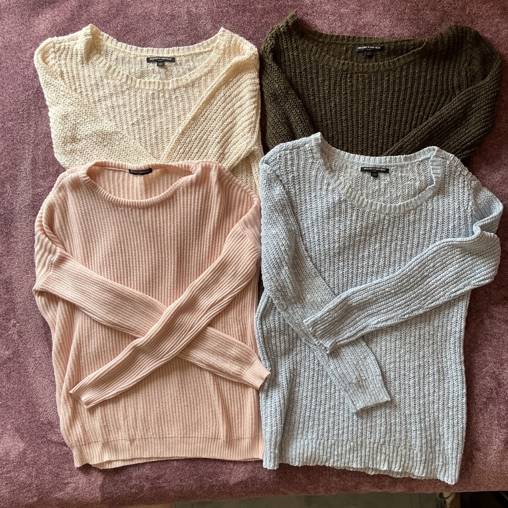 Brandy Melville (4) Knit Sweater Bundle